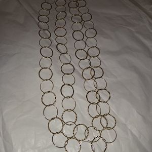 925 big round links, long necklace.